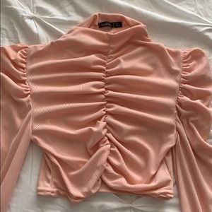 Boohoo crop top, long sleeve